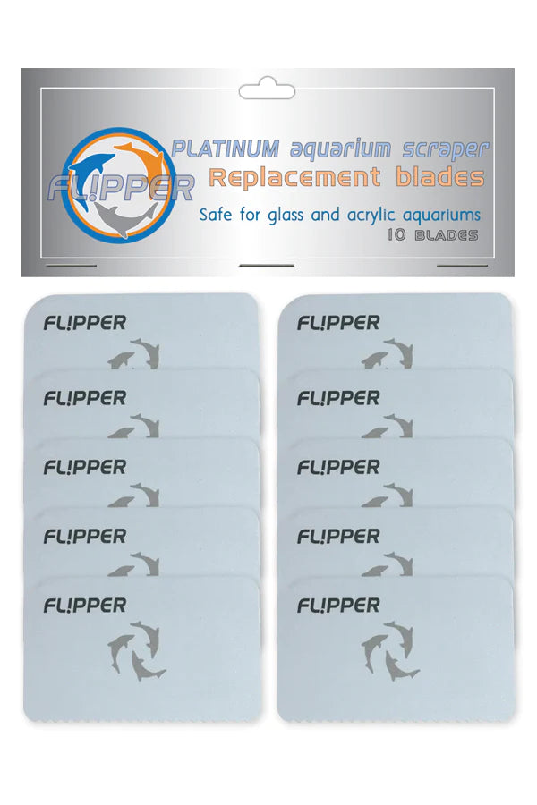 Flipper Platinum Algae Scraper Replacement Blades - 10PK