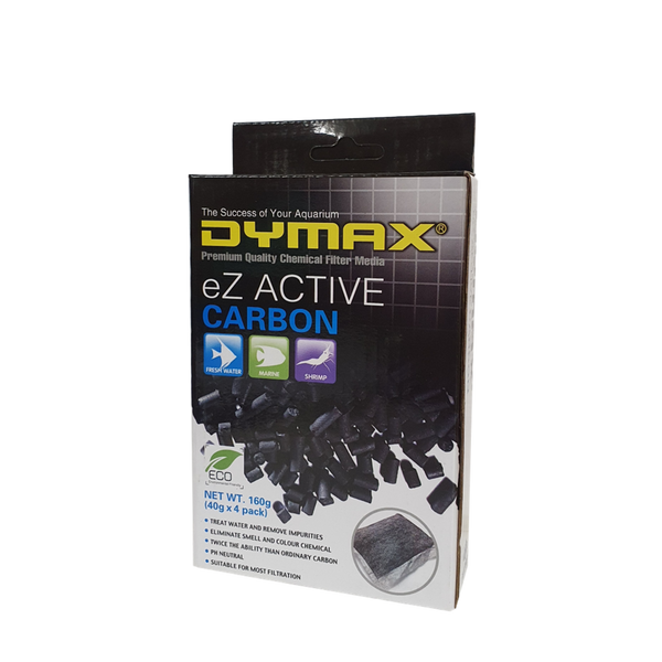 Dymax Ez Active Carbon 160g | 40g X 4 Bags - RBM Aquatics  