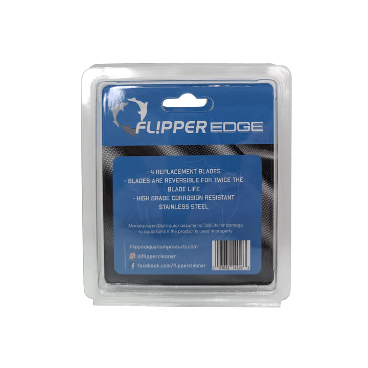 Flipper Edge Standard Stainless Steel Blades - 4pk