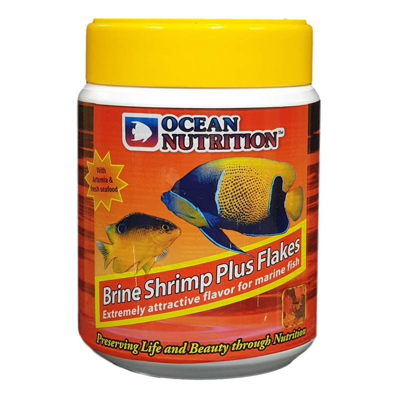 Ocean Nutrition Brine Shrimp Plus Flakes 71G - RBM Aquatics  