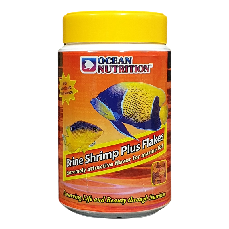 Ocean Nutrition Brine Shrimp Plus Flakes 156G - RBM Aquatics  