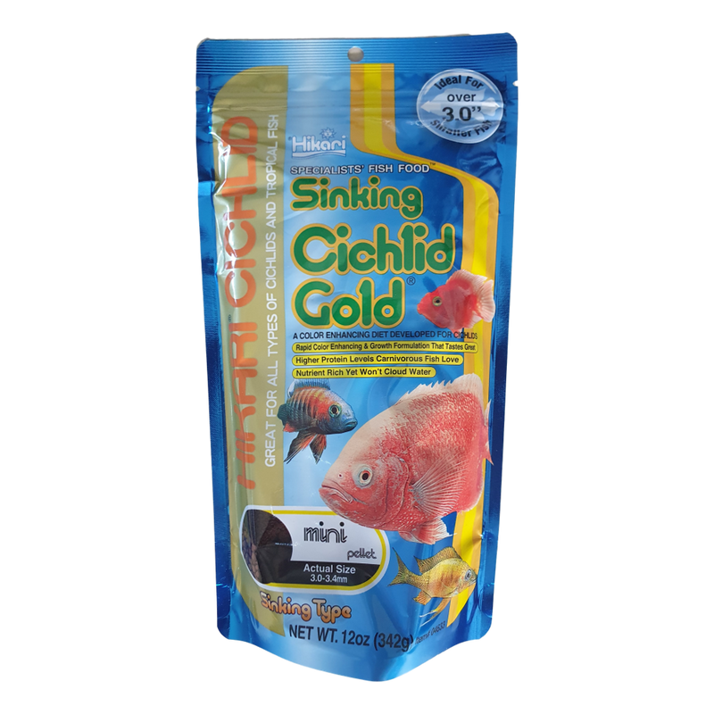 Hikari Cichlid Gold | Mini Sinking Pellets | 342G - RBM Aquatics